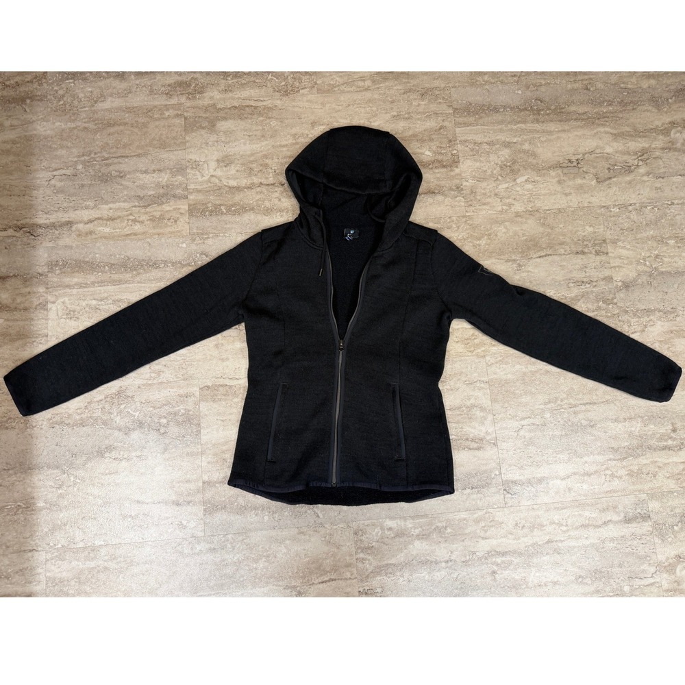 Kuhl ASCENDYR Hoody Womens XS Black Full Zip Fleece Sweater